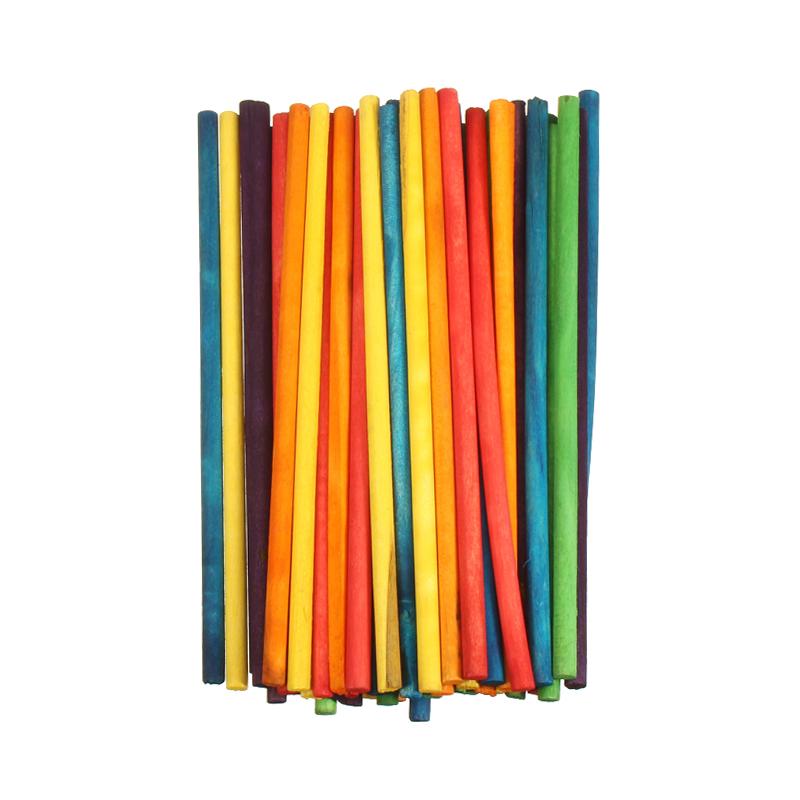 PALITO DE MADERA DE COLOR TAMAÑO 14 CM